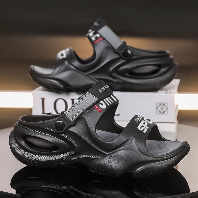 

Оригинальные мужские сандалии Супер толстая мягкая подошва Открытый носок Двойного назначения Сандалии Шлепанцы Летние Уличные Пляжные Повседневные Сандалии Обувь для мужчин 36