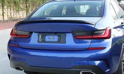 Spoiler LIP V2 (1234 Upgrade, Black Gloss) for BMW 3 Series G20/21 2018-