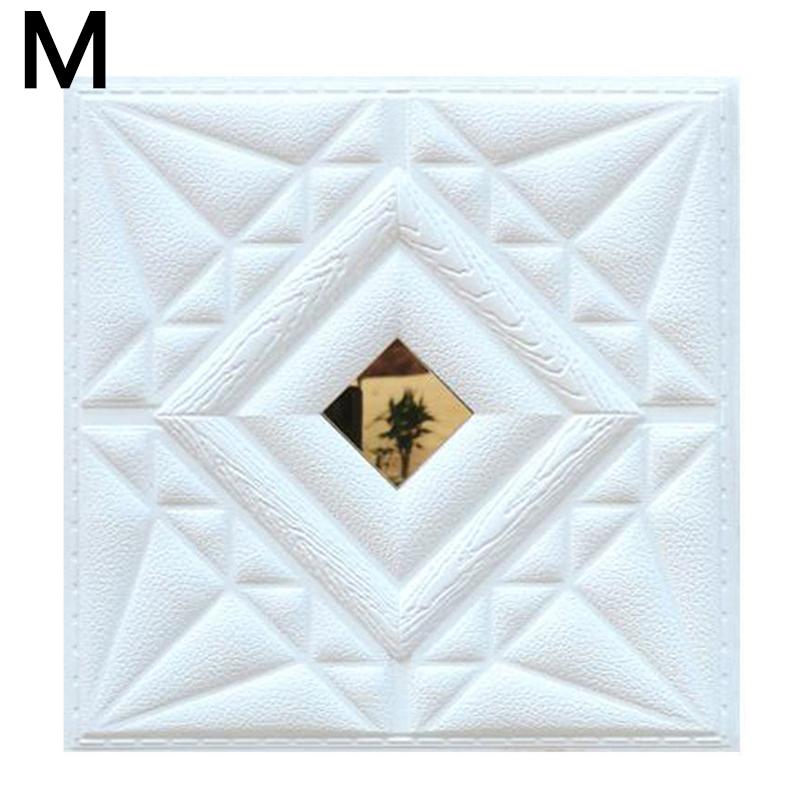 Autocollant mural 3D auto-adhésif pour fond de salon, brique, 30x30cm, décoration de la maison, 1 pièce
