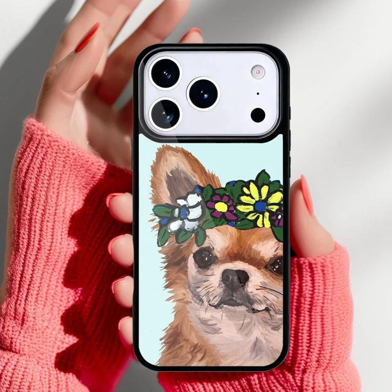 Cute Chihuahua Dog Mom Phone Case for iPhone 17 16 15 14 13 Pro Max Back Cover for 12 11 Pro Coque