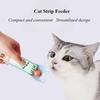 1pc New Cat Strip Feeder Cat Strip Scoop Squeezer No Dirty Hands Pet Meat Puree Snacks Cat Food Feeding Scoop Pet Supplies