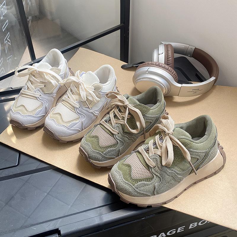 Children's sports shoes 2025 spring and autumn new boys' shoes girls' dad shoes breathable mesh Forrest Gump shoes trendy brand