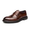 2025 Large Size Casual Leather Shoes Men's British Pointed Head Business Wedding Nightclub Hairstylist Black Korean Version Men's Shoes