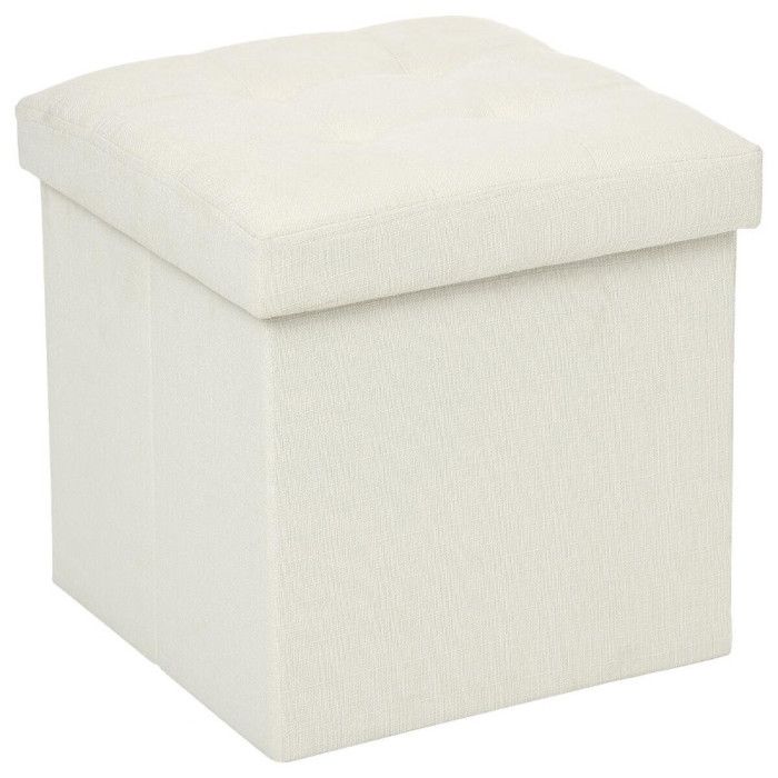 Foldable Tufted Storage Pouf "Lysandre" Atmosphera