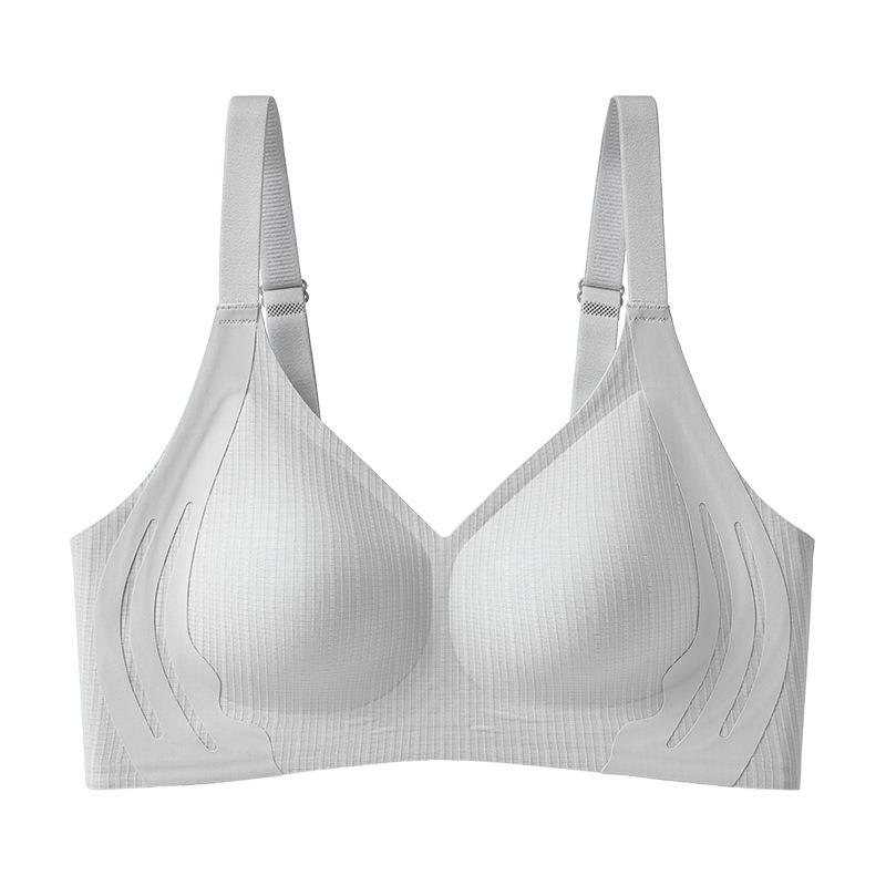 Seamless Thin Push Up Bra No Steel Ring Fixed Cup Comfortable Underwear