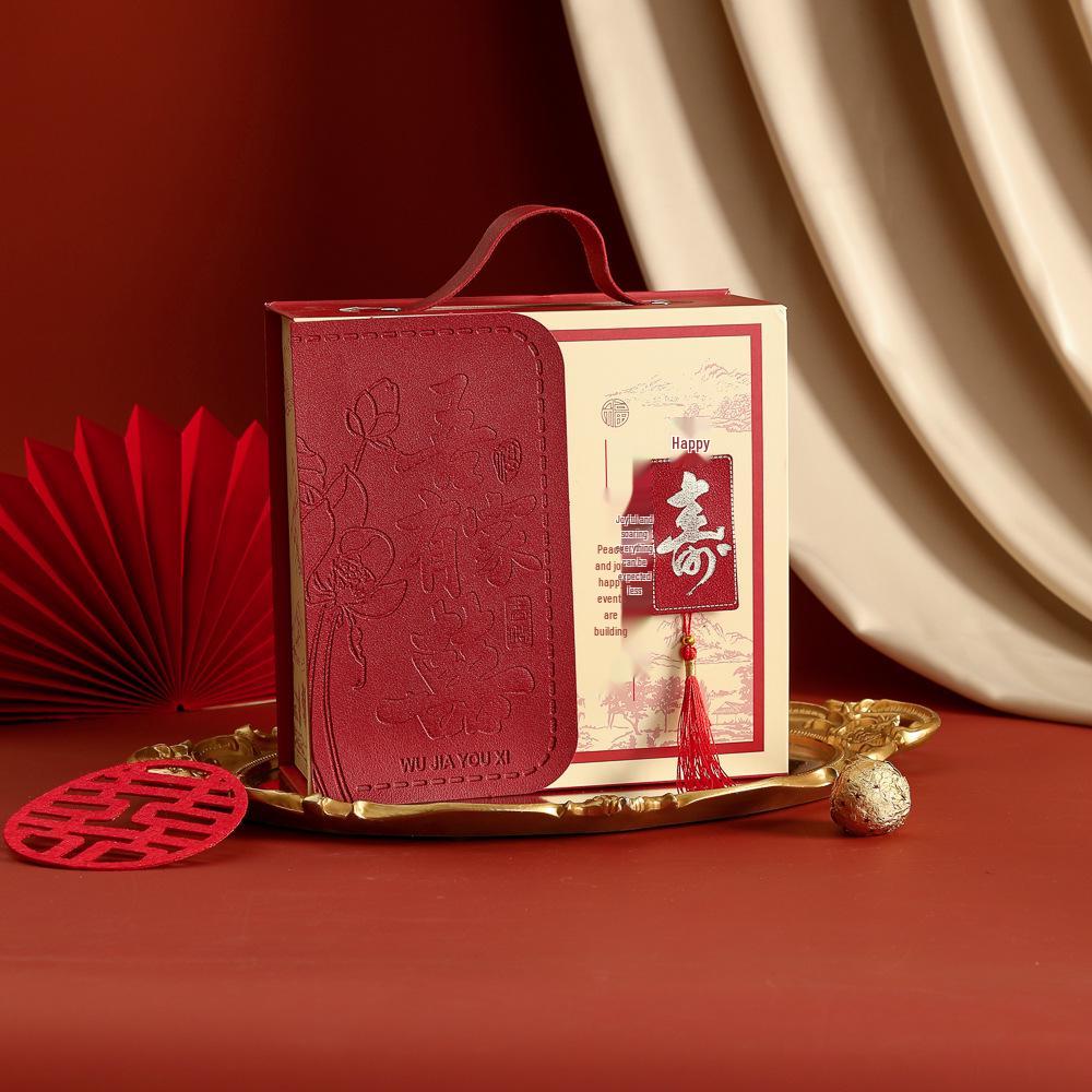 New Chinese Festive Flip-Top Candy Gift Box for Weddings, Birthdays, and Banquets