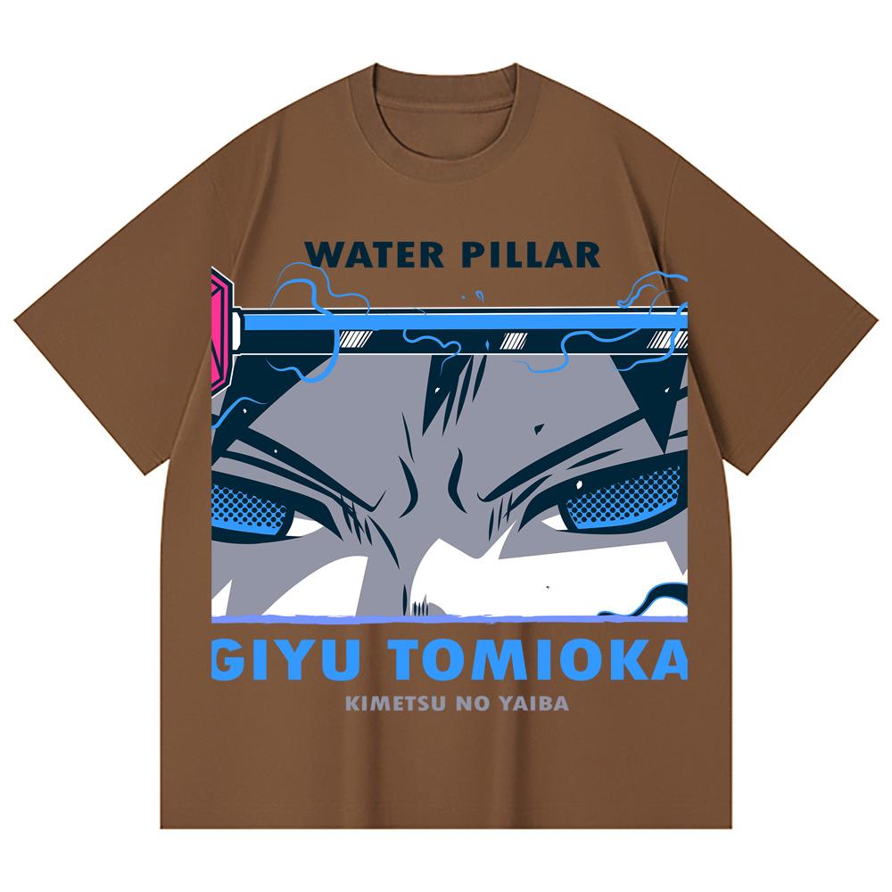 230 Gsm 100% Cotton Demon Slayer V10 Tomioka Print Unisex Heavy Cotton T Shirt