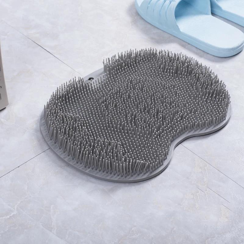 1PC- Lazy Foot Rubbing Tool Household Bathroom Foot Brushing Sole Massage Pad with Suction Cup Non slip Foot Wash Pad