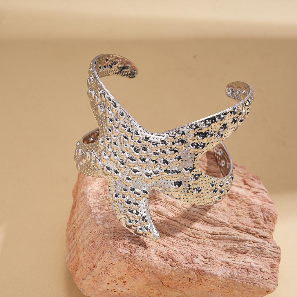 Shell Conch Turtle Starfish Coconut Open Bracelet Metal Vacation Wind Niche Premium Jewelry