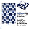 Tottenham Hotspur FC Polyester Checkered Fleece Blanket