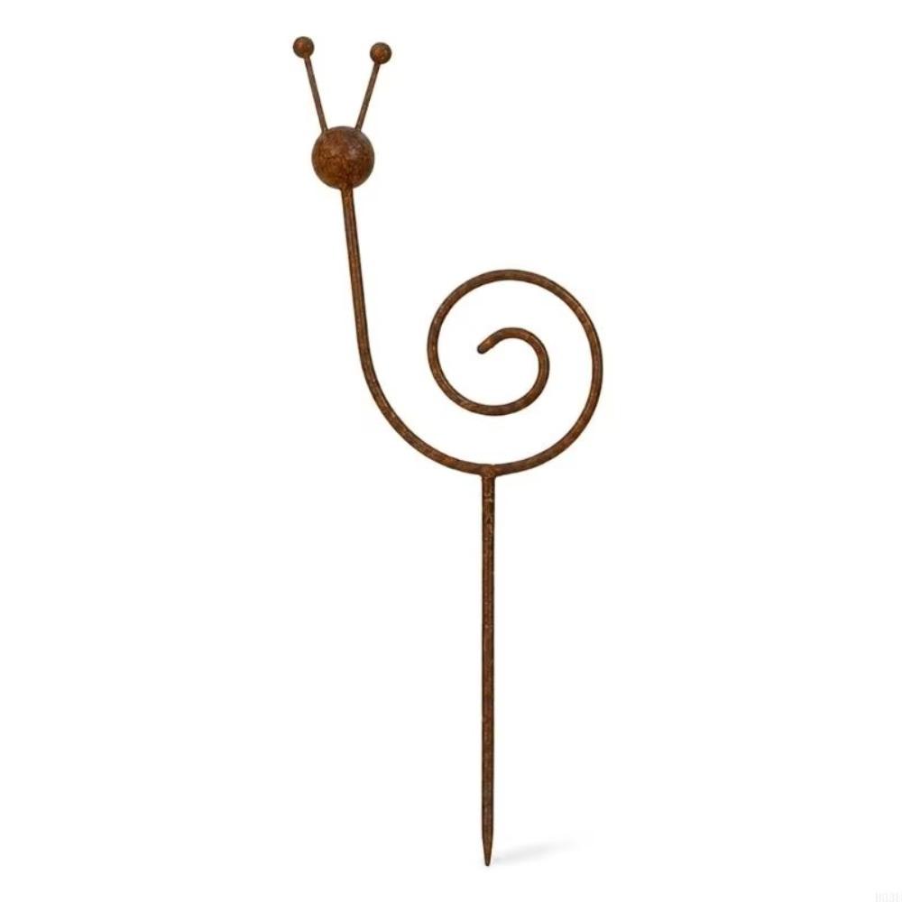 Weather Resistant Metal Snail Garden Stake Vintage Plant Snail Stake  Outdoor Lawn Ornament Snail