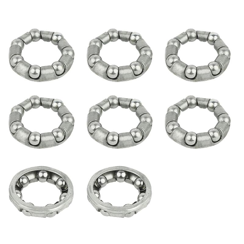 8Pcs Mountain Bike Headset Caged Balls Bearing Cycling Headset Bearing Bicycles Balls Bearing Retainer Bicycles Part