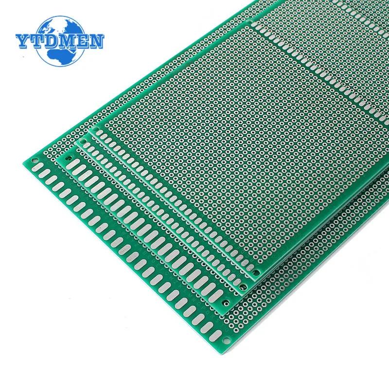 1-5PCS PCB Prototyping Board 10*15cm Green Single Side Universal Printed Circuit Boards Breadboard, for Arduino