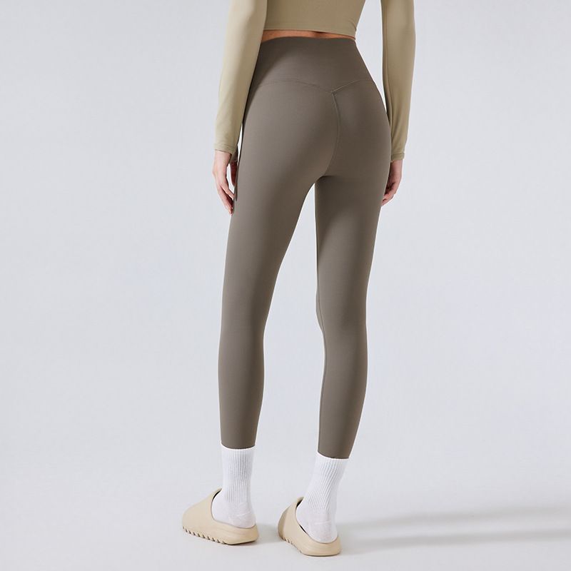 Shishi City Quality Clothing Trading Co., Ltd. Embarrassing Line Yoga Pants Women's Fall and Winter Thin Velvet High Waist Stretch Fitness
