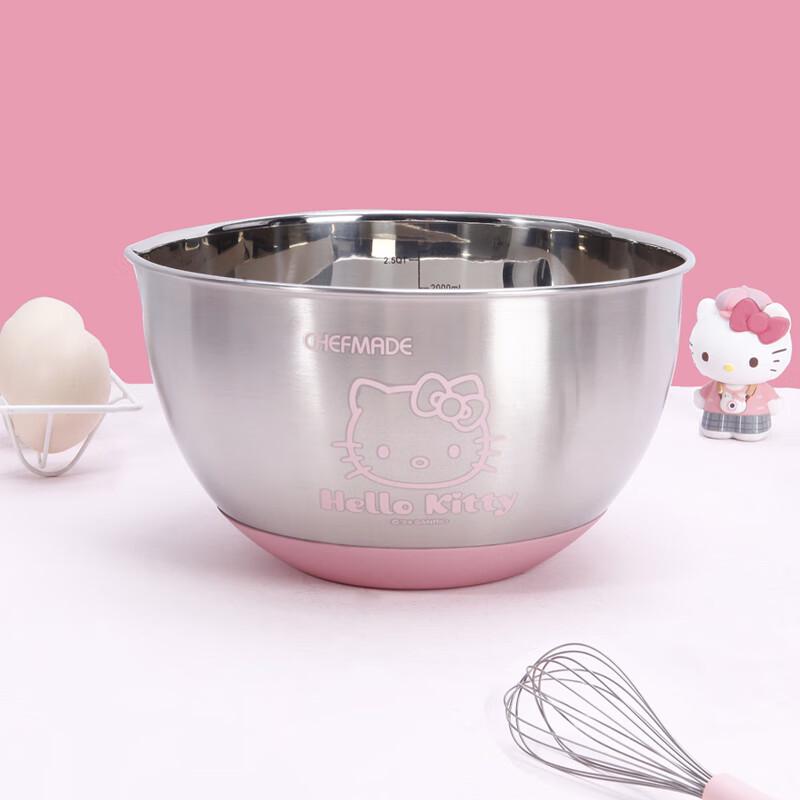Chefmade KT Baking 20cm Thickened Stainless Steel Mixing Bowl