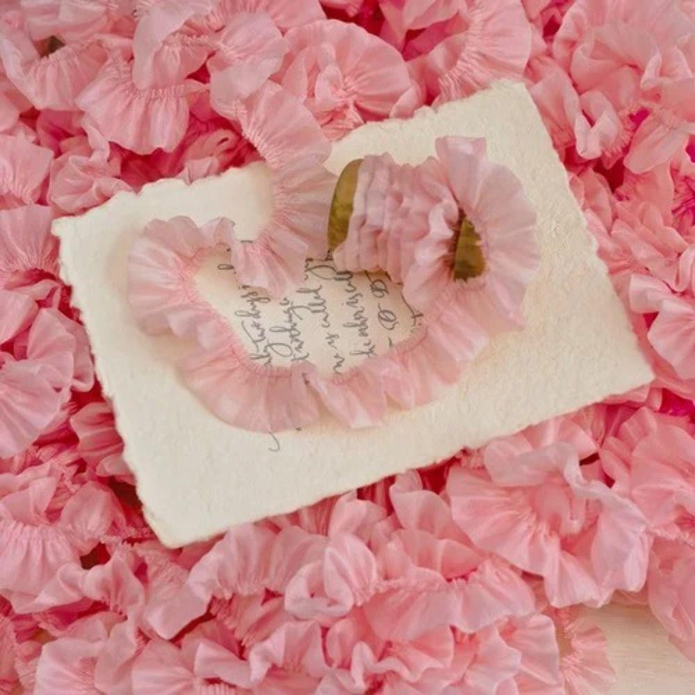 Polyester Pleated Lace Ribbon 3cm Wide Lace Material Ruffle Sewing Fabric Pleated Clothing DIY Supply