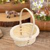Mini Woven Baskets with Handles Small Imitation Rattan Woven Basket for Wedding Photography Prop Storage Container for Wedding