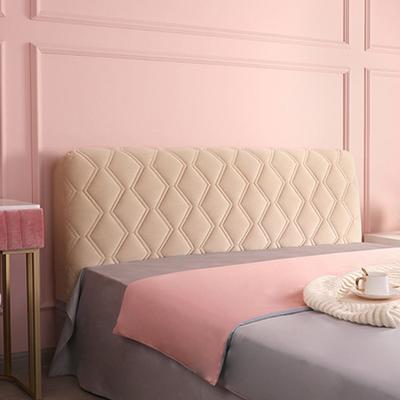 All-inclusive Bed Back Protector Cover Velvet Quilted Bed Head Cover Home Decor European Thicken Soft Plush Headboard Cover