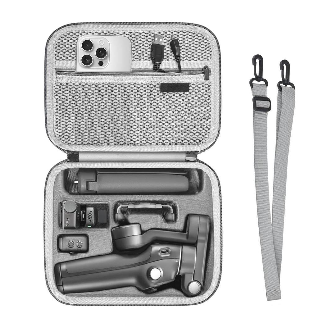 Coyktonty Osmo Mobile 7 Mobile 7 Storage Waterproof Carry Case for DJI OM 7 Waterproof Portable Storage Shoulder Bag Travel Case for DJI OM 7 Gimbal