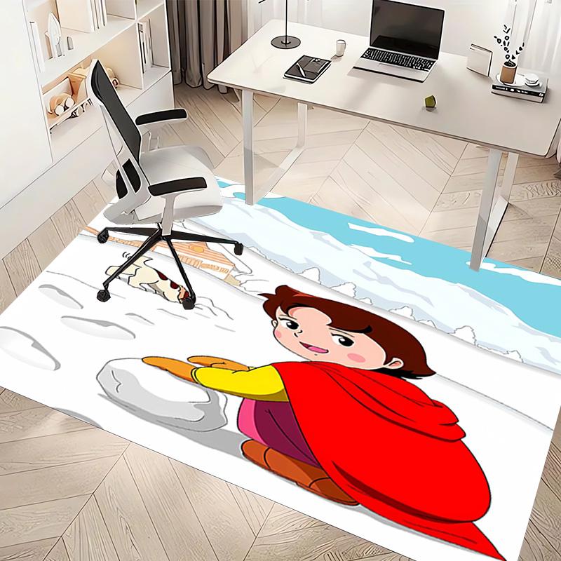 1pc Heidi1 Print Area Rug - Soft, Washable Non-Slip Indoor Mat, Living Room, Home Office Decorative Rug,Office Decorative