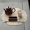 Chinese Zen Zodiac Dragon Dry Pour Mat Jacquard Brocade Embroidery Tea Table Runner Dry Pour Mat Coaster Tea Towel Napkins