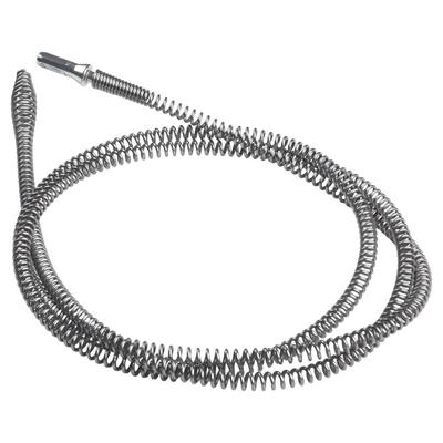 Herramienta eficaz para dragar tuberías con resortes para desagües obstruidos en cocinas y baños.