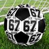Six and Seventeen Indoor Soccer Ball Colorful Machine Stitched PVC Size 5 Team Training Competition Ready Durable High-Bounce Cool Sports Gift