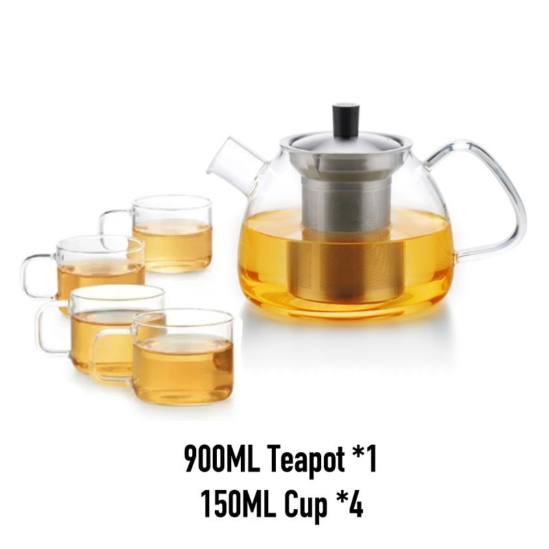 SAMADOYO-Heat-Resistant Glass Teapot, Teapot, Tea Water Separation and Filtration, Household Large Capacity Tea Maker