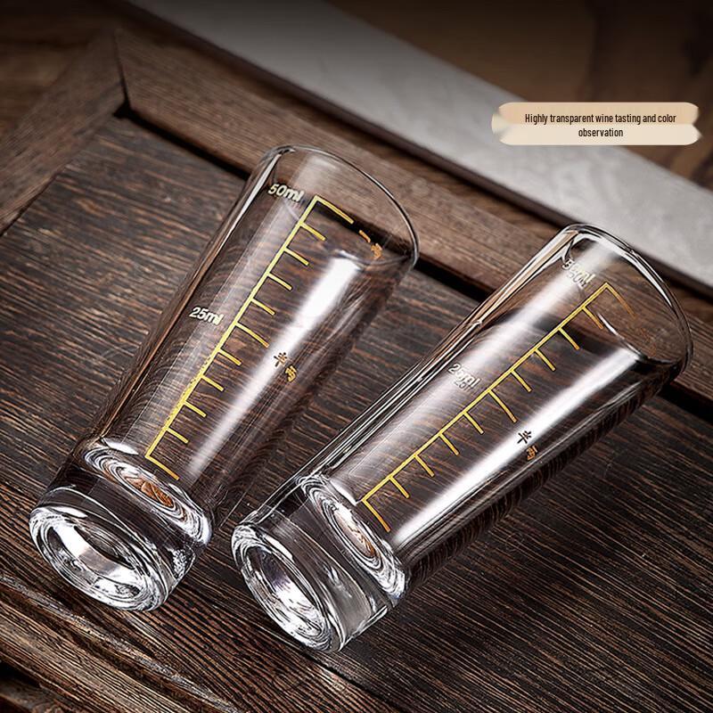 Shijin Home Barware Set: Shot Glasses, Gold Decanters, Bamboo Rack