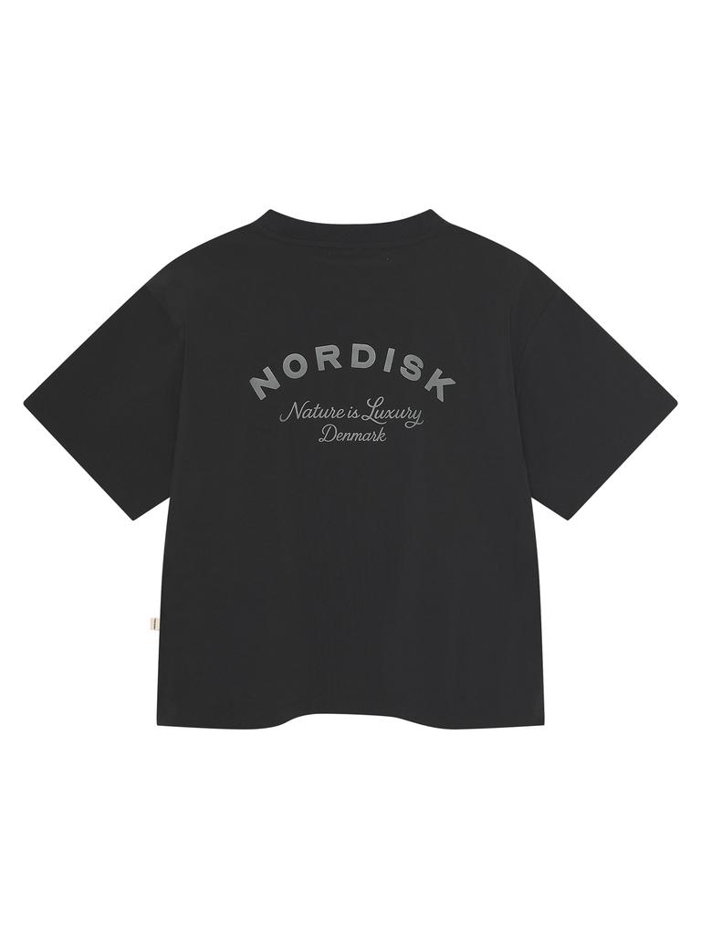 NORDISK Hygge Cool Light Graphic Round Short Sleeve T-Shirt - W_Black