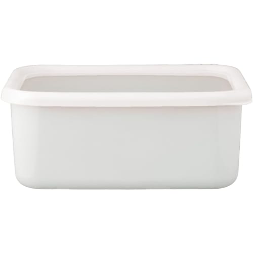 Fuji Horo konte Deep Square Container L, Lily White, KE-DL LW