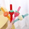 Pineapple Hand Clap Ring Strawberry Plush Slap Bracelet Kids Toys Clap Circle Toys  Party Supplies