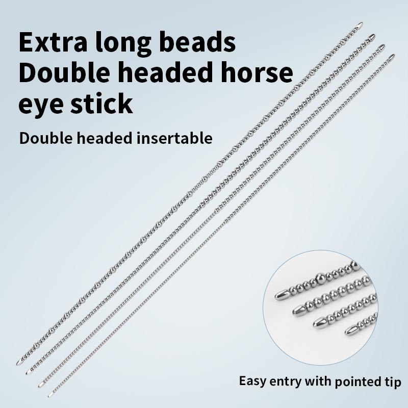 Super Long Urethral Sounding Men Penis Insert Massager Stimulation Plug Beads Horse Eye Stick Dilators Masterbator