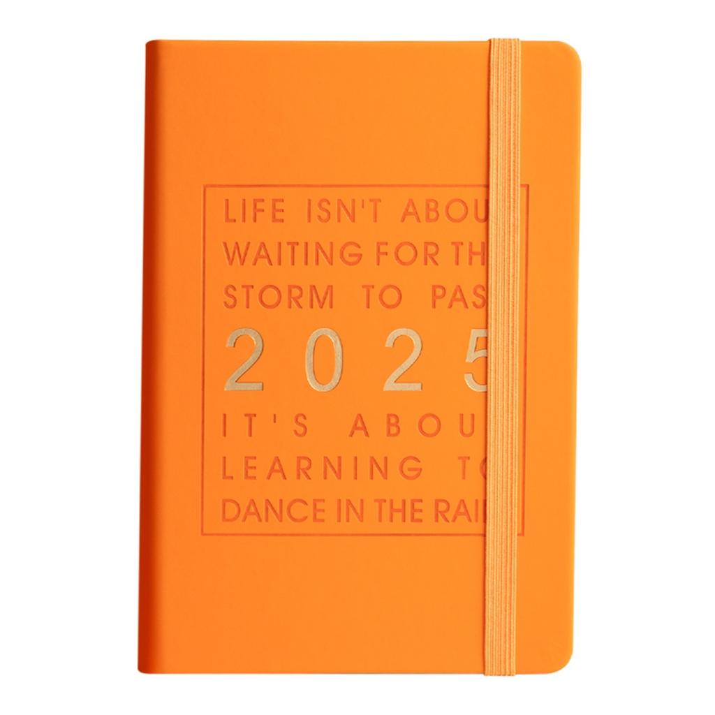 2025 Calendar, 365-day Planner, Time Efficiency Manual Calendar Notebook With Straps