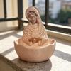 Resin Art Ornament, Decorative Table Decoration with Fine Carving, Intricate Design Ornament for Living Room Bedroom Office Home Garden Balcony