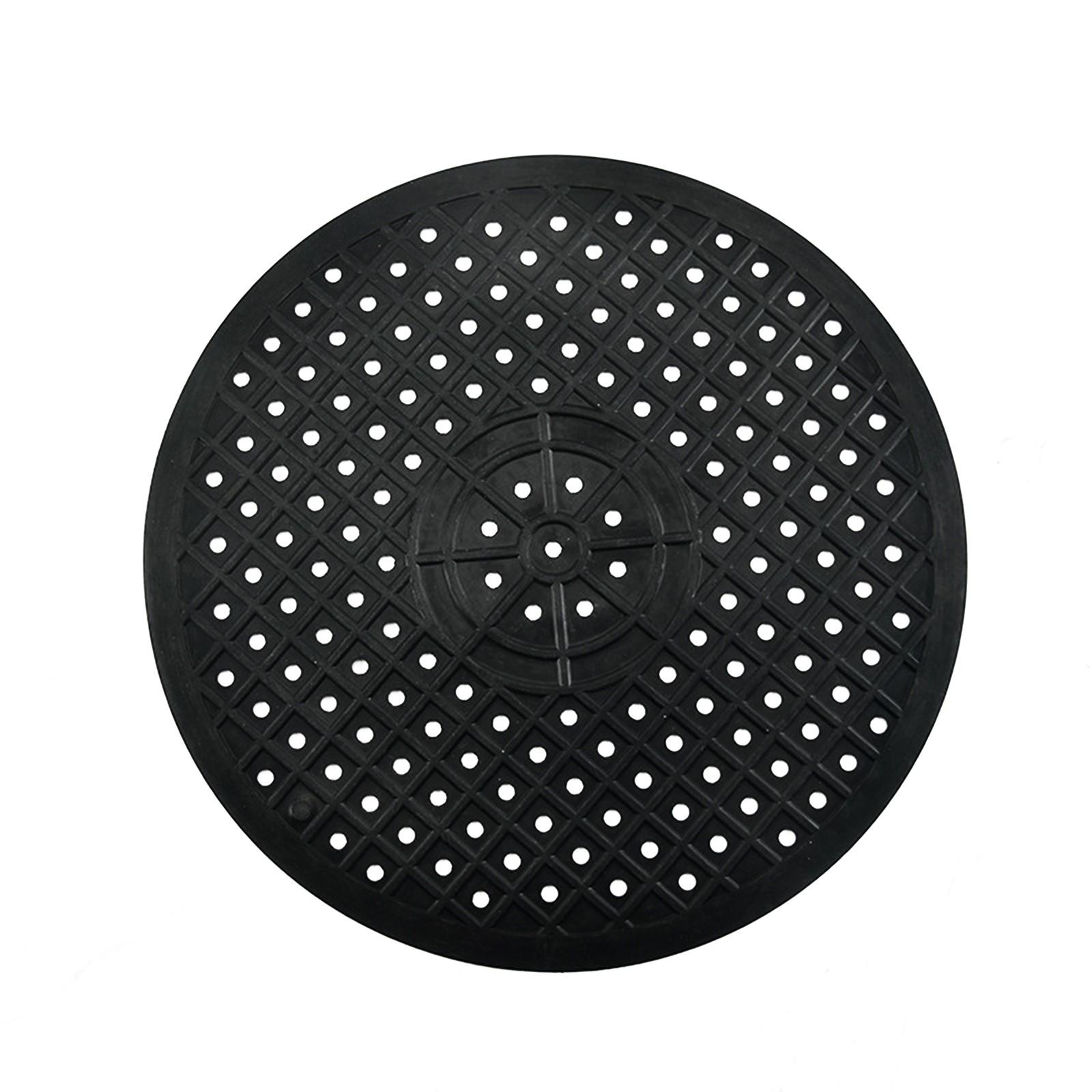 

Kitchen Insulation Mat Non Slip Rubber Mat Tableware Protector Pad Jar Opener Black round