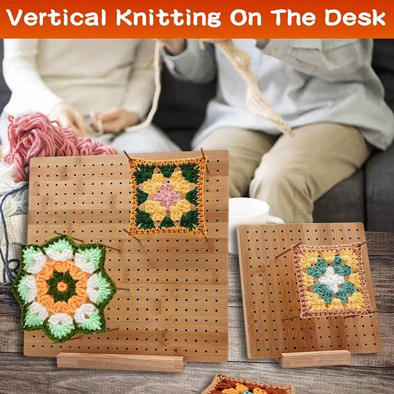 Wooden Knitting Blocking Board Granny Squares Crochet Blocking Mats For Shawls Scarfs Socks Sweaters And Diy Handmade Projects