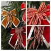 Velvets Christmas Bows Decoration For Indoor Festives Display And Gifts Easy To Hanging Bowknot Pendant for Tree Window