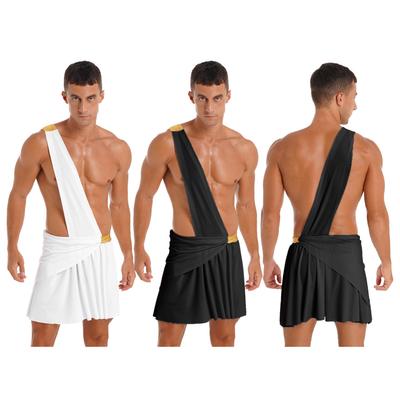 Men's One Shoulder Ancient Greek God Lingerie Knight Warrior Costume Cosplay Outfits