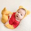 Yellow Honeybee Theme Baby Photography Props - Newborn Jumpsuit Hat & Romper Bodysuit Animal Outfit Baby Photo Shoot Costumes