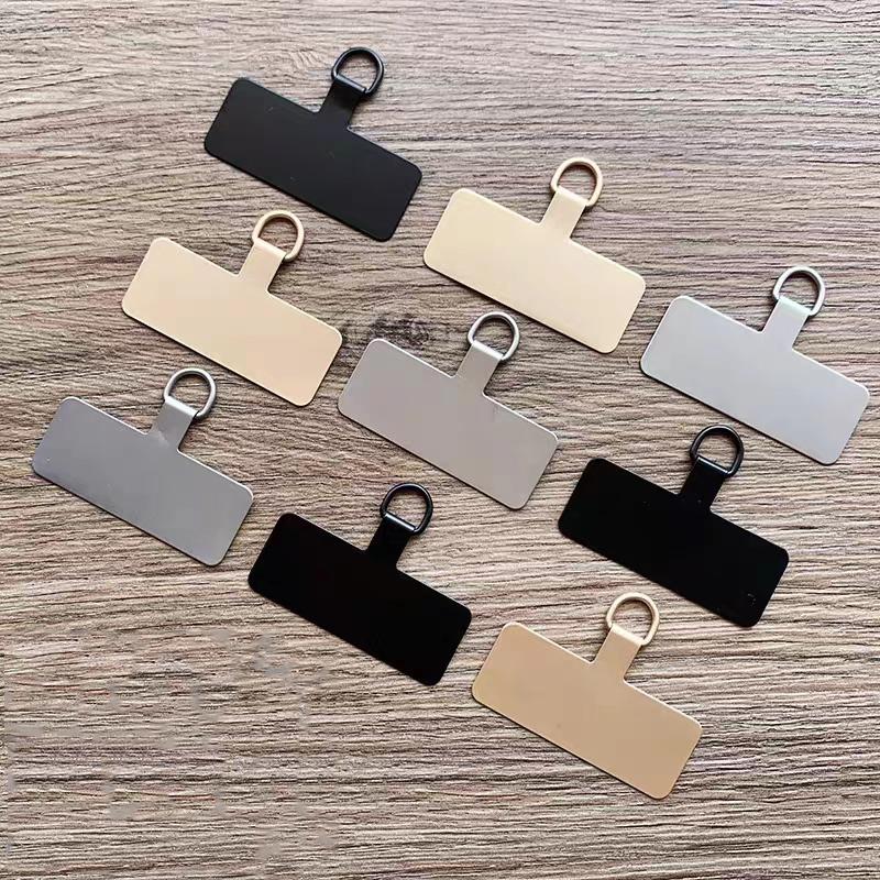 4/3/1 Universal Mobile Phone Lanyard Patch Gasket Metal Safety Ultra-thin Phone Strap Parts Skiing Running Climbing Special