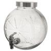 Lemon-Shaped Glass Beverage Dispenser with Tap 5.4L