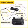 Car Tailgate Handle Camera 170° Waterproof HD Camera Ford F150 F250 F350 F450 F550 2004-2014 Backup Reversing Camera Accessories