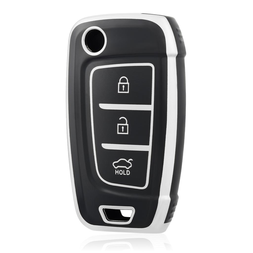 Car Remote Key Case Cover For Hyundai Tucson 2022 2023 Accent Solaris Elantra I30 I35 I40 Kona Celesta Sonata Creta Key Cover