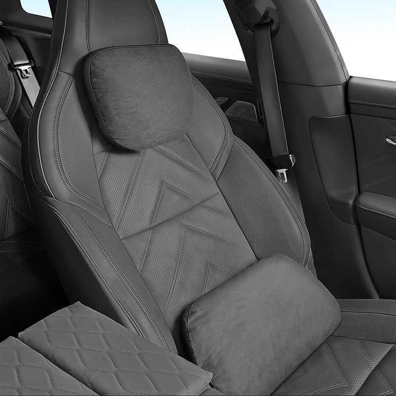 Premium Suede Headrests & Lumbar Supports for Ford Ranger, Transit, Livina