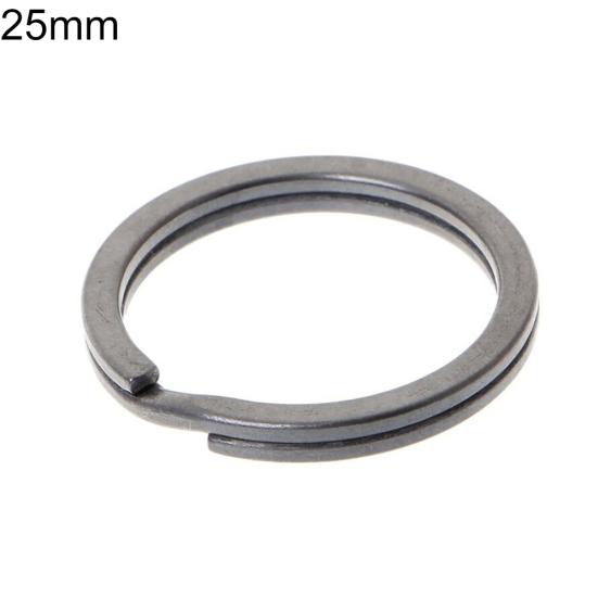 1 st titanmetall nyckelring Lättviktig Rostfri nyckelring Rund Hängande Cirkel