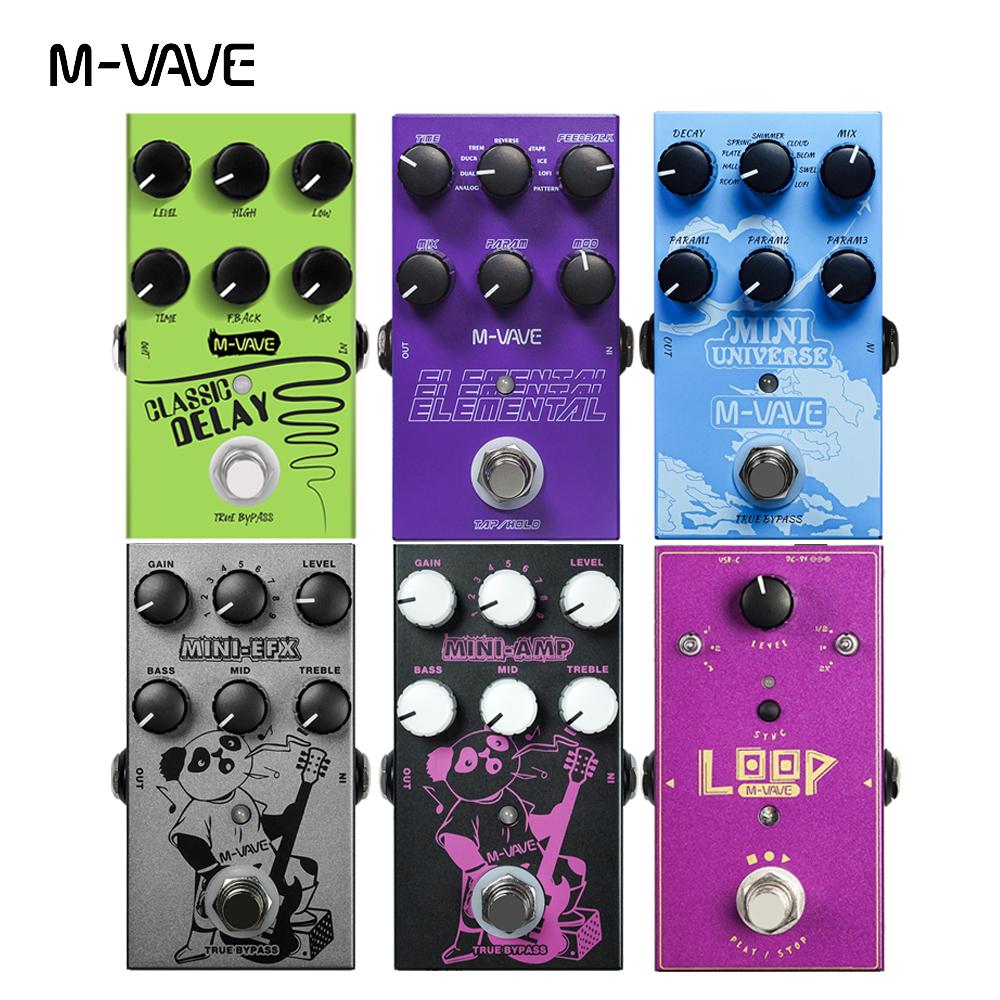 M-VAVE Guitar Effect Pedal Multi-effects Pedal Compressor/Booster/Overdrive/Delay/Reverb/Distortion/Looper/IR BOX/Chorus/Tremolo