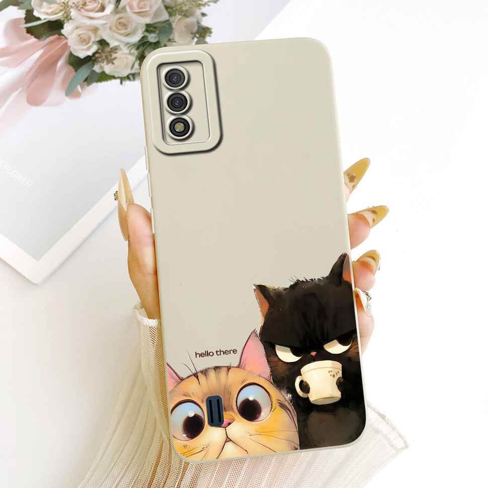 For Itel A26 Case Retro Flame Flowers Silicone Back Cover For Itel A26 ITEL A26 Shockproof Mobile Phone Cases Bumper