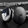 Vintage Retro Black White Chinese Yinyang Quartz Unisex Men Women Pocket Watch Quartz Necklace Pendant Clock Chain Casual Classic Dial Jewelry Gift