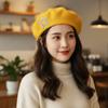 Retro Warm Painter's Hat Artist Style Winter All-match Hat  Spring Autumn Winter